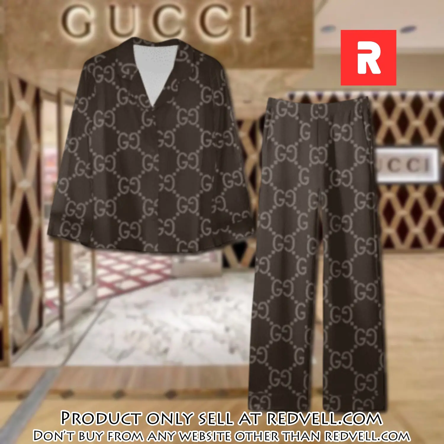 Trending luxury gc satin pajama set pjs1064 rv5547059